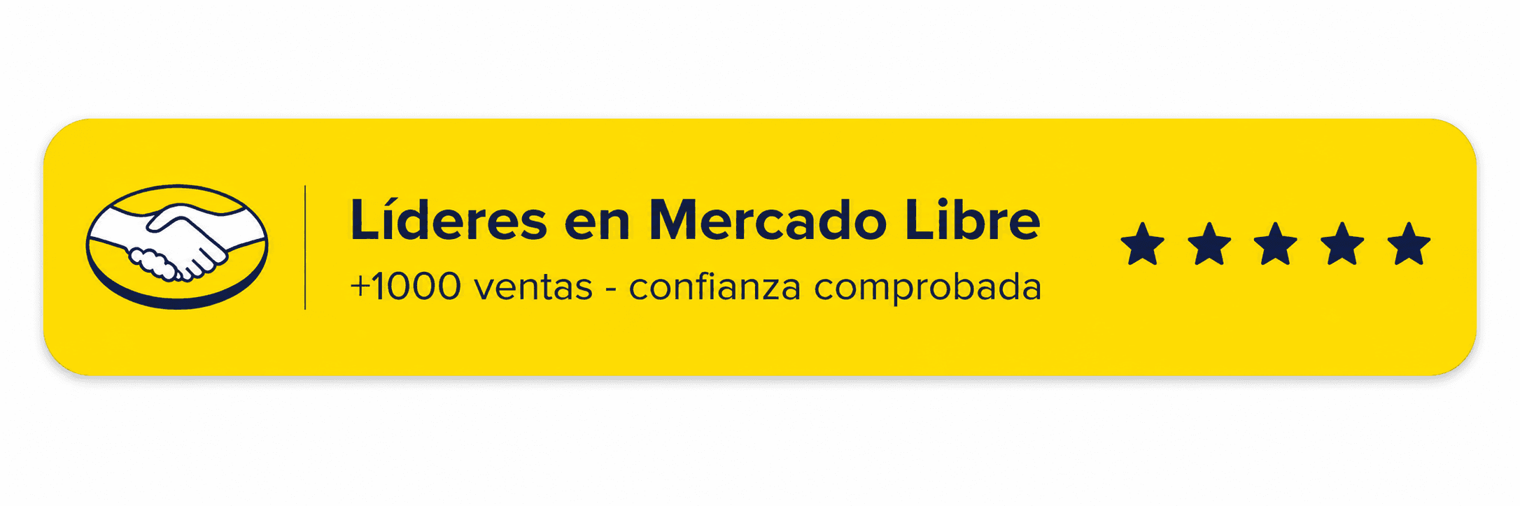 Líderes en Mercado Libre: más de 1000 ventas y confianza comprobada